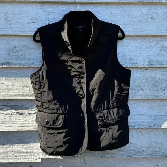 Talbots Women’s Small Black  Lightweight Quilted Vest - Picture 2 of 8